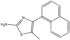 5-methyl-4-(naphthalen-1-yl)thiazol-2-amine Structure