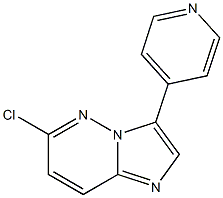 6-chloro-3-(pyridin-4-yl)imidazo[1,2-b]pyridazine Structure