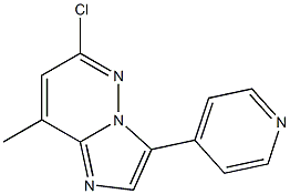 6-chloro-8-methyl-3-(pyridin-4-yl)imidazo[1,2-b]pyridazine Structure