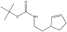 tert-butyl 2-(cyclopent-2-enyl)ethylcarbamate Struktur