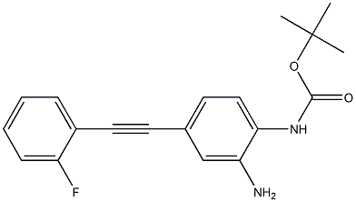 tert-butyl 2-amino-4-((2-fluorophenyl)ethynyl)phenylcarbamate