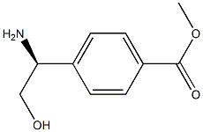 (S)-methyl 4-(1-amino-2-hydroxyethyl)benzoate Struktur