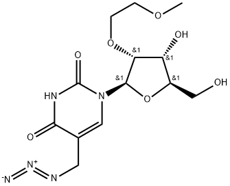 5-(Azidomethyl)-2'-O-(2-methoxyethyl)uridine Struktur