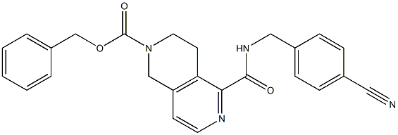 5-(4-Cyano-benzylcarbamoyl)-3,4-dihydro-1H-[2,6]naphthyridine-2-carboxylic acid benzyl ester