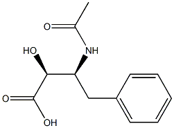 (2S,3S)-3-Acetylamino-2-hydroxy-4-phenylbutanoic acid Structure