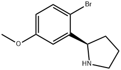 (2R)-2-(2-BROMO-5-METHOXYPHENYL)PYRROLIDINE Structure