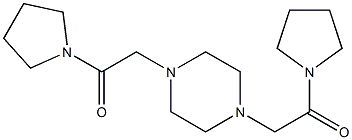 1,4-bis(pyrrolidinocarbonylmethyl)piperazine Structure