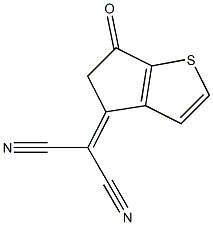 2-(6-oxo-5,6-dihydro-4H-cyclopenta[b]thiophen-4-ylidene)malononitrile Structure