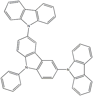 3,6-Bis(N-carbazolyl)-N-phenylcarbazole 99% (HPLC) Structure