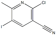 2-Chloro-5-iodo-6-methyl-nicotinonitrile Structure