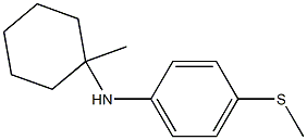 N-(1-methylcyclohexyl)-4-(methylthio)aniline Structure