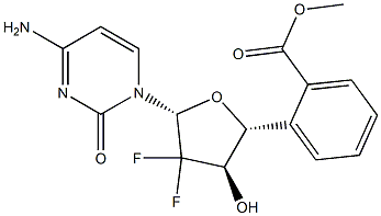 ((2R,3R,5R)-5-(4-amino-2-oxopyrimidin-1(2H)-yl)-4,4-difluoro-3-hydroxytetrahydrofuran-2-yl)methyl benzoate