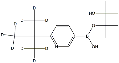 2-(tert-Butyl-d9)-pyridine-5-boronic acid pinacol ester Structure