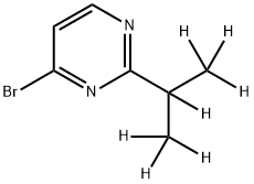 4-Bromo-2-(iso-propyl-d7)-pyrimidine Struktur