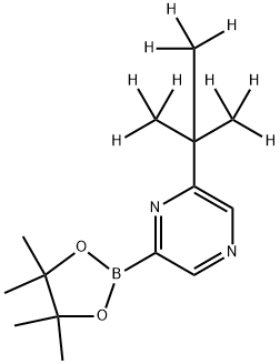 6-(tert-Butyl-d9)-pyrazine-2-boronic acid pinacol ester Struktur