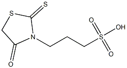 3-(2-硫代-4-氧代-3-噻唑烷基)丙烷-1-磺酸, , 结构式