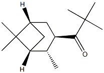 2,2-Dimethyl-1-[(1R,2R,3R,5S)-2,6,6-trimethylbicyclo[3.1.1]heptan-3-yl]-1-propanone Structure