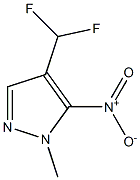 1-甲基-4-(二氟甲基)-5-硝基-1H-吡唑, , 结构式