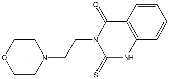 3-(2-morpholinoethyl)-2-thioxo-2,3-dihydroquinazolin-4(1H)-one Struktur