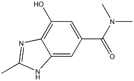 4-HYDROXY-N,N,2-TRIMETHYL-1H-BENZO[D]IMIDAZOLE-6-CARBOXAMIDE Structure