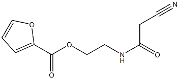 2-(2-cyanoacetamido)ethyl furan-2-carboxylate Struktur