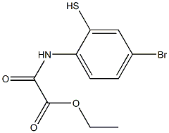 ethyl 2-(4-bromo-2-mercaptophenylamino)-2-oxoacetate Structure