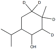 (-)-MENTHOL (1,2,6,6-D4, 98%) 化学構造式