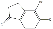 4-BROMO-5-CHLORO-1-INDANONE Structure