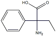 2-Amino-2-phenylbutyric acid Structure