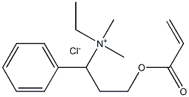 Acryloyloxyethyl ethyl dimethyl benzyl ammonium chloride Structure