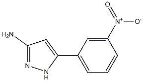 5-(3-nitrophenyl)-1H-pyrazol-3-amine 结构式