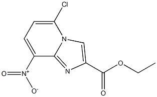 5-Chloro-8-nitro-imidazo[1,2-a]pyridine-2-carboxylic acid ethyl ester Struktur