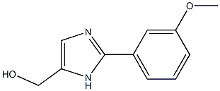 [2-(3-Methoxy-phenyl)-3H-imidazol-4-yl]-methanol Struktur