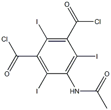 5-(乙酰氨基)-2,4,6-三碘异酞酰氯, , 结构式