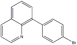 4-(喹啉-8 基)溴苯, , 结构式