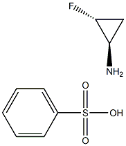 (1R,2R)-2-fluorocyclopropanamine benzenesulfonate Structure