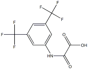 3,5-Bis(trifluoromethyl)anilino(oxo)acetic acid Struktur