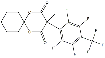 3-Methyl-3-(2,3,5,6-tetrafluoro-4-(trifluoromethyl)phenyl)-1,5-dioxaspiro[5.5]undecane-2,4-dione >=95% Structure