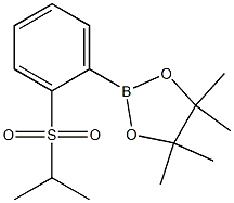 2-(2-(isopropylsulfonyl)phenyl)-4,4,5,5-tetramethyl-1,3,2-dioxaborolane Structure
