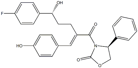 (S)-3-((R)-5-(4-fluorophenyl)-5-hydroxy-2-((E)-4-hydroxybenzylidene)pentanoyl)-4-phenyloxazolidin-2-one