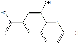 2,8-二羟基喹啉-6-羧酸, , 结构式