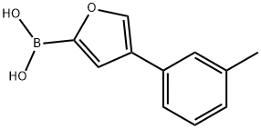 4-(3-Tolyl)furan-2-boronic acid Struktur