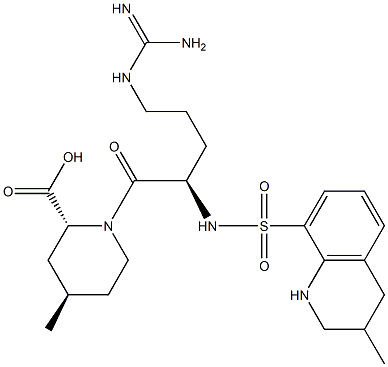 (2R,4R)-4-methyl-1-(((3-methyl-1,2,3,4-tetrahydroquinolin-8-yl)sulfonyl)-D-arginyl)piperidine-2-carboxylic acid