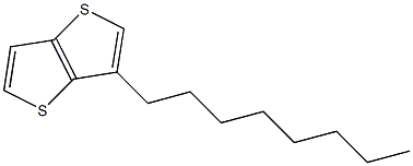 3-octylthieno[3,2-b]thiophene Struktur