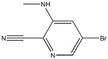 5-Bromo-3-methylamino-pyridine-2-carbonitrile Structure