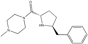 ((2S,5S)-5-benzylpyrrolidin-2-yl)(4-methylpiperazin-1-yl)methanone Structure