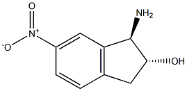 (1R,2R)-1-amino-6-nitro-2,3-dihydro-1H-inden-2-ol Structure