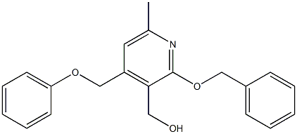 (2-(benzyloxy)-6-methyl-4-(phenoxymethyl)pyridin-3-yl)methanol Structure