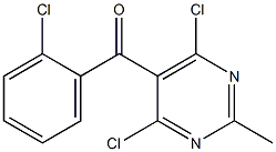 (2-chlorophenyl)(4,6-dichloro-2-methylpyrimidin-5-yl)methanone Structure