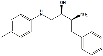 (2R,3S)-3-amino-4-phenyl-1-(p-tolylamino)butan-2-ol Structure